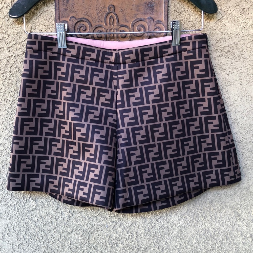 Fendi Girl FF logo Shorts size L/Women size small